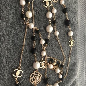 Chanel long necklace.